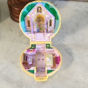 Vintage Nancy's Wedding Polly Pocket- Blue Bird Colorful Playset- No Figures
